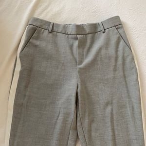 7/8 length grey dress pants